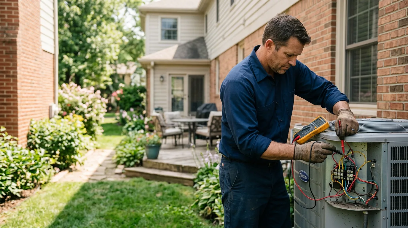HVAC technician working near Chaumont, NY